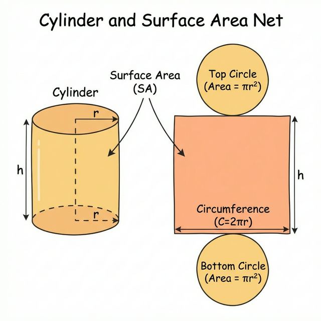 Cylinder Surface Area Formula Breakdown